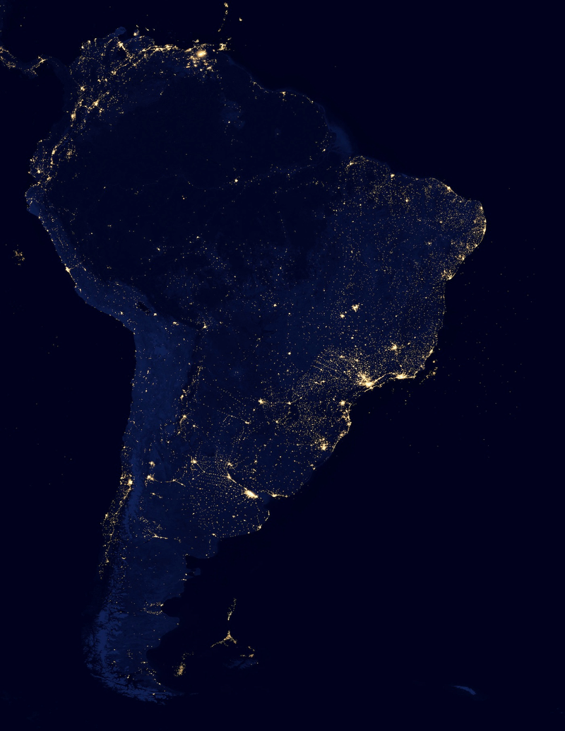 Illustration for article titled What do these nighttime satellite photos reveal about civilization?
